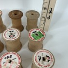 Lot Of 41 Vintage Wooden Sewing Empty Thread Spools Various Sizes   Brands