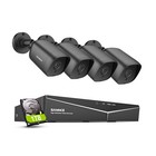 Sannce 8ch Dvr Hd 5mp Video Security Camera System Outdoor Exir Night Vision 1tb