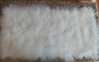 Long Hair Tibetan Mongolian Sheepskin Fur Area Rugs Blanket Carpet Mat 43 x21 6 