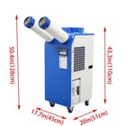 110v Industry Air Conditioner Spot Cooler 2 Tube Cooling Equipment 12000btu h