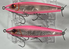 Lot Of 2 Vintage L s Mirrolure 51m Hp 51mr Hp 3 3 8   1 2 Oz  Hot Pink