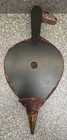 Vintage Fireplace Bellows Wood Leather Brass Tip Fire Air Blower 16  8 
