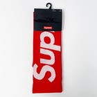 Brand New Original Supreme Mens Nike Lightweight Crew Socks - Red - Free Ship
