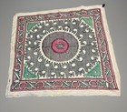 1980   s Uzbek Handmade Bolinpush Wedding Suzani In Cotton   Silk  39    By 36   