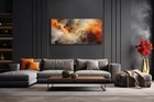Abstract Wall Art Home Decor Orange Artwork Wall Art Prints Canvas Painting W   
