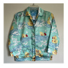 Nick   Nora Rubber Duck 100  Polyester Satin 2-piece Pajama Set Aqua Kids M-8