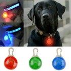 Pet Puppy Dog Cat Led Night Light Flashing Collar Tag Clip Buckle Safety Pendant