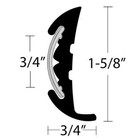 Taco Semi Rigid Frosty White Rub Rail V11-9811  60  Length
