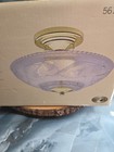 Antique Vintage Art Deco Ceiling Light Fixture 12  Chandelier 