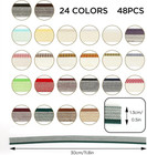 48pcs Book Binding Headbands 24 Colors Cotton Book Headband cotton Book Decor Ri
