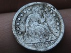 1853 O Seated Liberty Half Dime- New Orleans  With Arrows  Good vg Details