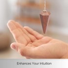 Red Jasper Pendulum Crystal Stone  Faceted Pendulum Divination Tools  Dowsing 