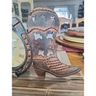 Cowboy Decor - Boots   Horseshoe Clock - Excellent Condition  Works Great  
