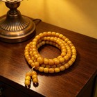Old Honey Amber 108 Bead Bracelet Dzi Beads Russian Flower Mala Necklace Pray