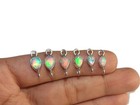 Diy Opal Supplies Links Sterling Silver Fire Opal Connector For Jewelry Making