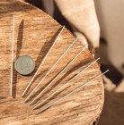 10 Silver Stick Pins 3 Inch 18 Gauge Sharp Headpins Heavy Duty Beading Findings