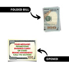 Money Drop Cards Printed  10000 Money Cards Printed   100 Bill Card Printed