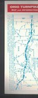 Ohio Turnpike Map   Information Card 1966 Highway 