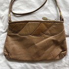Vintage 80s Handi Bag Tan Handbag Purse Shoulder Bag Leather