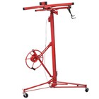 16ft Drywall Lift Plasterboard Panel Rolling Lifter Lockable 150lbs