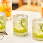 Drinking Glasses Set Of 6  10 Oz  Cocktail Glasses Vintage Glasses Drinking Set