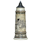 Hanke Beer Stein 1305 Dancing 3 0 L Germany Antique Ca 1900