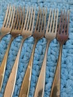 Set Of 6 Vintage Dirigold Dirilyte Goldware Regal Forks Flatware