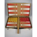 Vintage Cardinal Backgammon Set 30 Bakelite Marbled Catalin Tiles Only 2 Dice