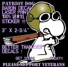 Snoopy Red Baron Sticker Vinyl Flying Fighter Pilot Ace Car Windows Diecut New  