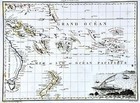 1812 Lapie Map South Pacific Oceania New Zealand Australia New Holland Fiji     