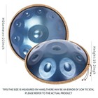 Handpan Drum In D Minor 440hz 10 Notes 22 Inche Steel Drum Instrument Blue