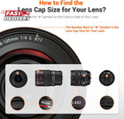 Jjc 2-pack 58mm Front Lens Cap Cover For Canon Eos Rebel T7 T6 T5 T100 4000d T8i