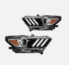 Headlights Pair For 2015 2016 2017 Ford Mustang Hid xenon W led Drl Lh rh 15-17
