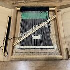 Vintage Small Wood Loom Rug Carpet Weaving 18 x 24 