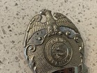 Vintage    i s h     Police guard Visor Cap Metal Badge State Of Illinois- Nice   