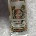 Vintage Culver Silver Springs Florida Souvenir Tall Shot Glass With Gold