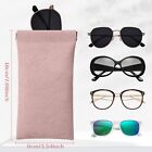 5pcs Glasses Case soft Eyeglass Case Portable Squeeze Top Leather Glasses Case