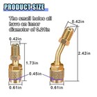 R410a Straight   Angled Adapter  Mini Split System Adapter  5 16  Female To 