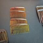 Vintage Tortoiseshell Hair Barrette Comb Lot Goody Unbranded