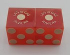 Riviera Casino Las Vegas Nevada Used Pair Of Dice 1970 s-80 s