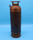 Antique Badger s Copper Brass Soda Acid Fire Extinguisher Bell Bottom Boston