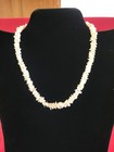 Vintage Hawaiian Puka Natural Shell Chocker Necklace Pink peach