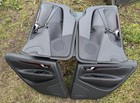 2001-2007 Volvo Xc70 V70 Wagon Oem Black W  Wood Grain Interior Door Panels Set