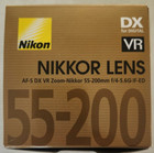 Nikon Dx Af-s Nikkor 55-200mm F4-5 6g Ed Dx If Vr  W  Box  Hood  Bag New