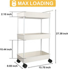 Baby Diaper Caddy  Plastic Movable Cart For Newborn Nursery Essentials Diaper St