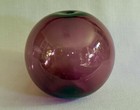 Large Vintage Blown Amethyst Glass Net Float Ball W pontil - 5  Diameter