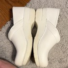 Dansko Professional Women   s White Leather Slip-on Comfort Clogs Eu 39 Us 8 5
