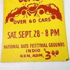 Vintage 60s Poster 1963 Pdcc Lions Club Destruction Derby 22x14 Cars Festival