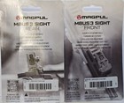 Magp - Mbus3 Sight Set Generation 3  - Mbuis Black Front   Rear Flip Up Sights