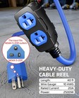 Dewenwils 20 Amp Retractable Extension Cord Reel 40ft 10awg Sjtow Heavy Duty